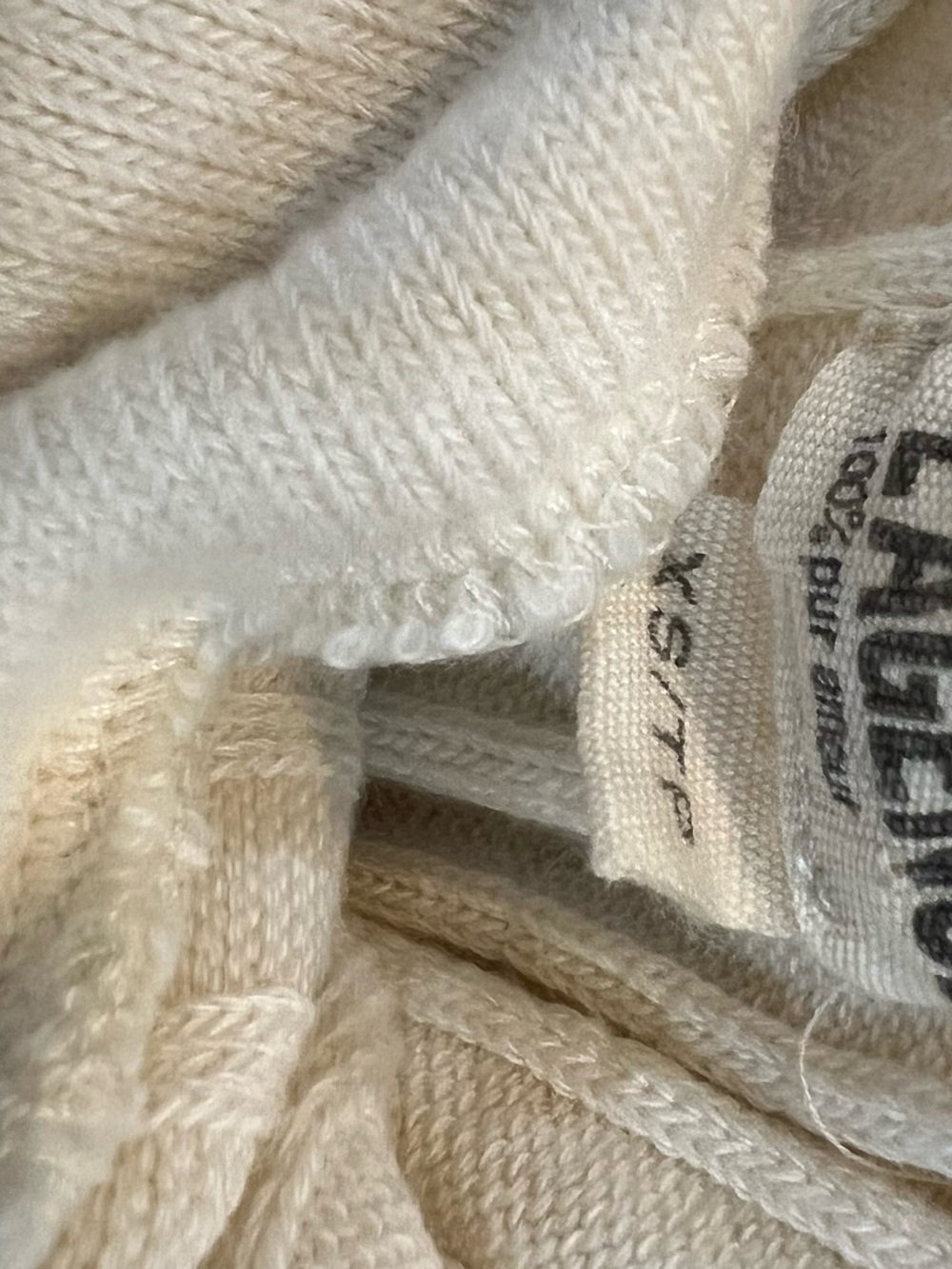 L’Agence Ribbed Mock Neck Tank Top - Cream - Picture 5 of 6